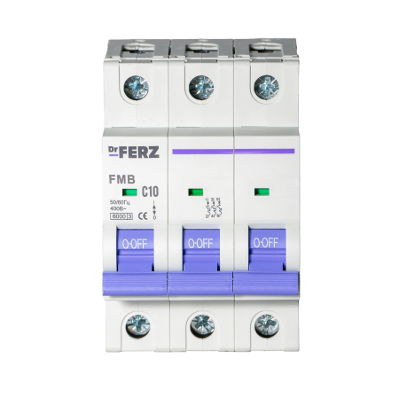 FMB-C 6kA 3P 10 х-ка C Автоматический выключатель